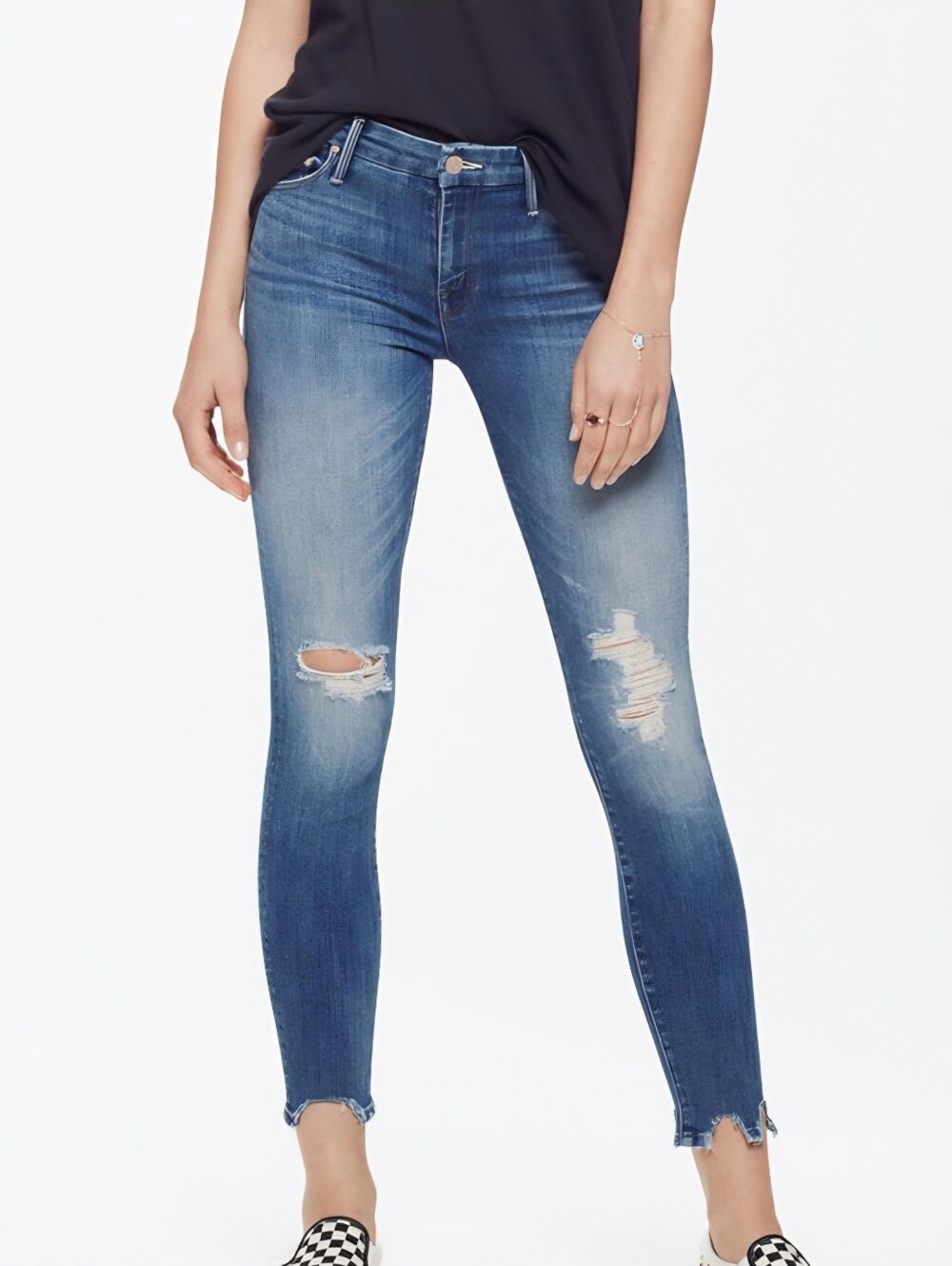 Mint Condition!! MOTHER Denim The Looker Ankle Chew Jeans- Mums The Word SZ 28